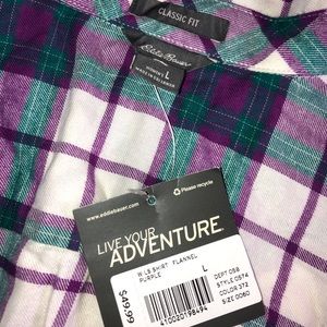 Eddie Bauer Tops - Purple/blue/white flannel Eddie Bauer Tops - Purple/blue/white flannel